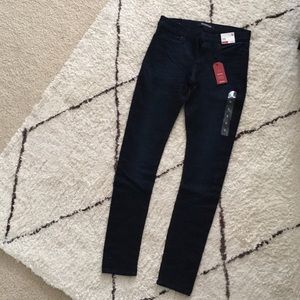 Express Dark Indigo Mid-Rise soft stretch jegging